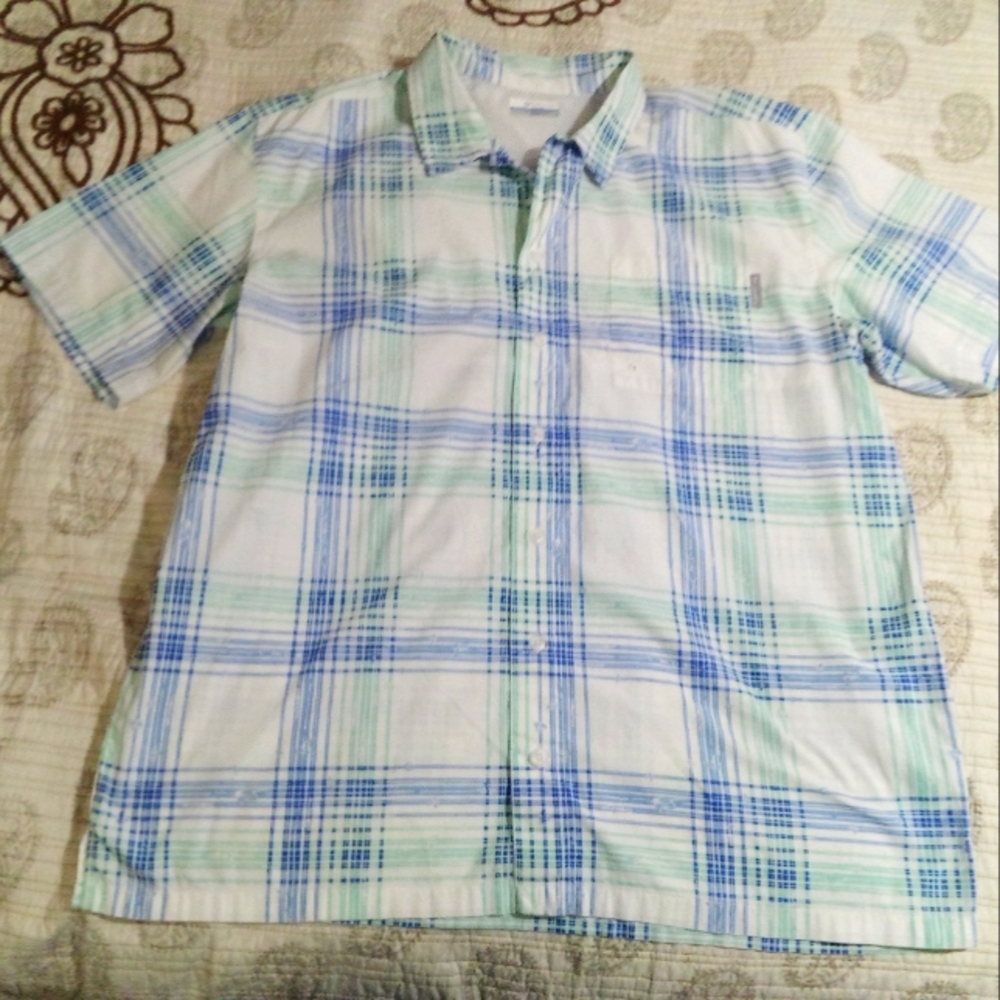 🐟 COLUMBIA PFG FISHING SHIRT HAWAIIAN CLASSIC SPORTSWEAR MEN'S SIZE LARGE